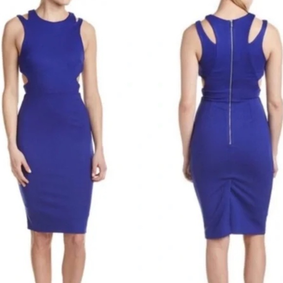 French Connection Cutout BodyCon Dress - IN GRAY / GREIGE - Picture 9 of 9